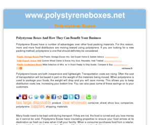 polystyreneboxes.net: Polystyrene Boxes
Polystyrene Boxes and How They Can Benefit Your Business
