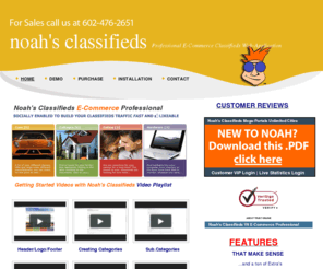 livetransactions.org: Noah's Classifieds - The Ultimate php E-Commerce Classified Ads Website Application Software on the Web
Noah's Classifieds Ads Software with Paypal, Joomla, WordPress and Authorize.Net NOAH has helped thousands of customers, businesses and web developers transact online through our simple classified ads listing software. Noah's is E-commerce enabled