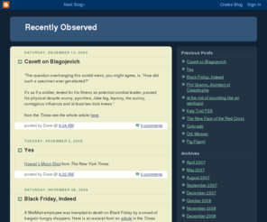davidgallman.net: Recently Observed
