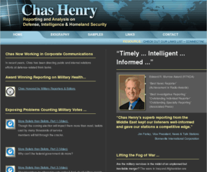 chashenry.com: Chas Henry: Reporting and Analysis on Defense, Intelligence & Homeland Security
Chas Henry