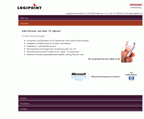logipoint.ch: Logipoint Informatic AG
Logipoint Informatic AG - Netzewerkinstallationen. Von der Projektierung bis zur Wartung erledigen wir alles für Sie!
