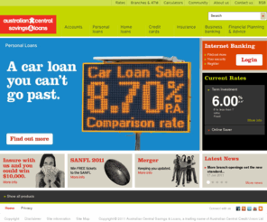 accu.com.au: Australian Central Savings & Loans - Home
Australian Central Savings & Loans is an exciting financial institution focused on people, not the bottom line. Formed through the coming together of two of Australia’s most respected credit unions – Savings & Loans and Australian Central – offers an exciting new way of banking. 