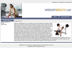 weight-bench.net: Weight Bench
Your largest weight bench resource online.  Including where to buy and frequently asked questions.