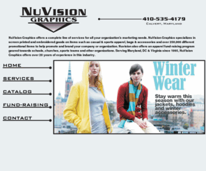 nuvisiongraphics.net: NuVision Graphics
NuVision Graphics offers a complete line of services for all your organizations marketing needs