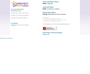 cnb1.com: 
Our experienced employees are highly qualified to bring a unique level of customer service to each individual, and they know what it takes to make the customer happy. The quality of the staff made the development of our tagline easy, People you know. Experience you trust.