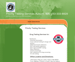 prioritytesting.com: Priority Testing Services   Auburn, WA. 253-333-8829 - Priority Testing Services
