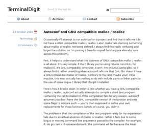 terminaldigit.com: TerminalDigit – Good to the last bit.
