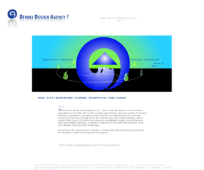 devarj.com: Creative Powerhouse for Best-in-Class Companies. Specializes in Image Build-up with Maximum Marketplace Impact.
Devarj Design Agency, Inc. is your
integrated corporate design communication specialist. Delivers high-impact graphic design and marketing solutions. Focused on business-to-business solutions in design communication, branding and re-branding, community relations. Do your marketing communication right the first time. Our services include visual and verbal design services for all media, including print, web, video, packaging, branded environments, fortune 500 experience.
