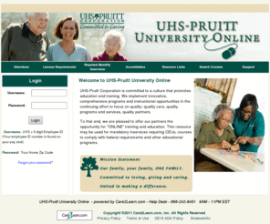 uhs-pruittuniversity.com: UHS-Pruitt University - Online Continuing Education
