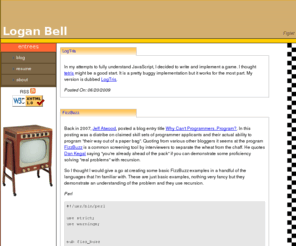 loganbell.org: Logan Bell - Software Developer
Yawn