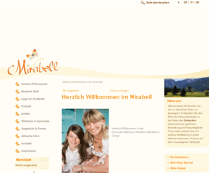mirabell.it: Wellnesshotel Mirabell in den Dolomiten -  Wellness- und Golfurlaub in Südtirol: Entspannen bei Wellness, Ayurveda und Beauty im Pustertal, Golfkurse in Südtirol
