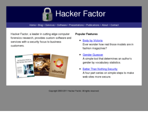 hackerfactor.com: Hacker Factor: Home Page
