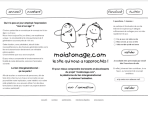 moiatonage.com: moiatonage.com : le site de partage intergénérationnel ou comment recréer du lien entre générations.
