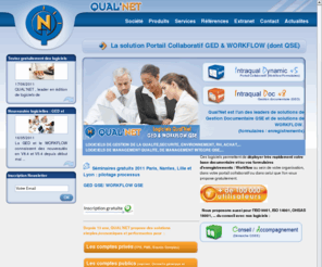 workflow-qualite.com: Logiciel de gestion de la qualité et logiciel workflow QSE (management qualité et management intégré QSE) : Qual'Net
Les logiciels qualité QUAL'NET sont la solution pour : gestion documentaire ou GED qualité, gestion des enregistrements ou Workflow dont qualité, sécurité, RH, informatique,etc... Ces logiciels de management qualité ou QSE sont très ergonomiques.