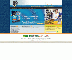 ridabug.com: Hot Shot
Learn about your pest control options to kill bugs in your home, lawn and garden. Hot shot bug control products protect your home from unwanted pests.