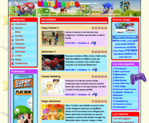 ultrajuegos.net: Juegos, Juegos flash, juegos online - Ultrajuegos.net
Ultrajuegos: Los mejores Juegos online del momento. Novedades. Juegos flash clasificados por categorias, totalmente gratis. Actualizaciones diarias.