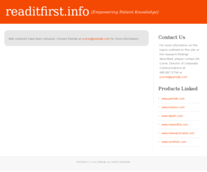 readitfirst.info: Read It First
