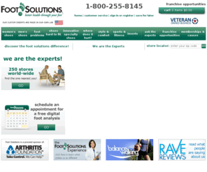 sandiegofootsolutions.com: Foot Solutions | Better Health Through Your Feet
Foot Solutions is a franchise company focusing on foot pain, foot care and proper fit.