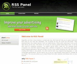 rsspanel.net: RSS Panel - FREE RSS Feed creator, generator and aggregator.
Simple web rss news aggregator, rss feed creator. Create and manage your rss news online. Add rss feeds to your website.