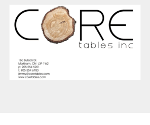coretables.com: Core Tables Inc.-  Welcome
