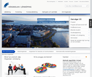hj.se: En högskola, utbildning i fyra fackhögskolor - Högskolan i Jönköping
