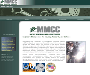mmccinc.com: Metal Matrix Cast Composites
Engineered metal matrix composites for reserch, industry and defense.