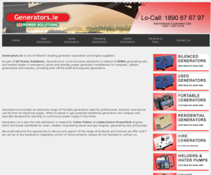 generators.ie: Generator | Generators | SDMO Generators | Home
Generators.ie Ireland’s leading honda, sdmo, yamaha generator specialists wide range of portable generators, silent generators, hire generators, welding sets and water pumps. 
