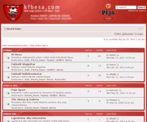 kfbesa.com: KF Besa: Web-faqja Zyrtare
Kfbesa.com eshte web-faqja zyrtare e KF Besa - Peje. Lajme, intervista, komunikatam, video, foto! Rifreskohet vazhdimisht  gjate dites me lajmet dhe ngjarjet me te fundit nga Kf Besa.