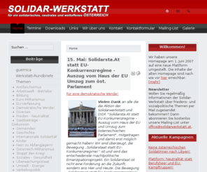 solidarwerkstatt.at: Solidar-Werkstatt Österreich - Home
Joomla - the dynamic portal engine and content management system