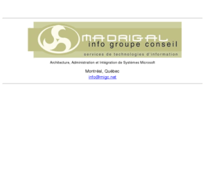 migc.net: Madrigal Info Groupe Conseil inc.
