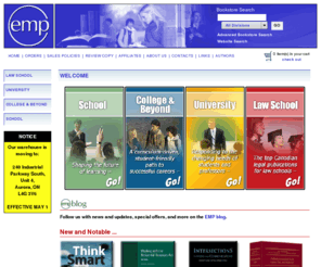 emp.ca: Welcome
Emond Montgomery is Canada's leading academic publisher of texts for high schools, colleges, universities, and law schools
