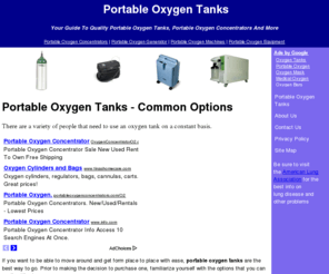portableoxygentanks.org: Portable Oxygen Tanks
There are a number of options available for portable oxygen tanks. Learning what these are will help you make the right choice for you.