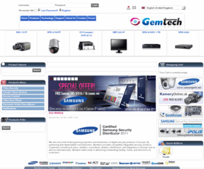 gemtech.eu: GEMTECH : www.GEMTECH.eu Your CCTV Security Portal
CCTV Security Products Distributor website. Official Samsung, Dynacolor, ACTi, GeoVision Security products with e-shop. We are offering network cameras, video recorders, capture cards and profi analog cctv cameras.