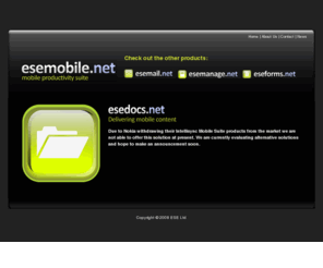 esedocs.net: Esemobile.net :: Mobile Productivity Suite
