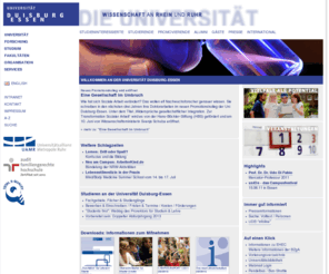 uni-due.de: Willkommen an der Universität Duisburg-Essen
