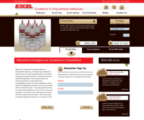 excelglue.com: Polyurethane Adhesives are among the most advanced and strongest in the world
EXCEL Polyurethane adhesives are our only business.  EXCEL Polyurethane Adhesives are used in woodworking, furniture building,restoration, boat building/repair, cabinetmaking, millwork, stoneworking, tile and other masonry, light aircraft building, repair, crafts