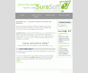 surasoft.com: SuraSoft - Keeping your computer safe! AntiSpyware & Security Information
