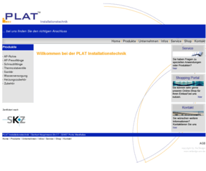 plat-in.com: PLAT Installationstechnik - index
