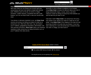 ninjaproxy.com: Ninja Cloak | Fast, free, anonymous web browsing with NinjaCloak.com
