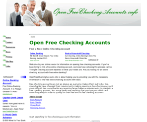 openfreecheckingaccounts.info: OpenFreeCheckingAccounts.info - Find a Free Online Checking Account - Home
OpenFreeCheckingAccounts.info - Find a free online checking account.