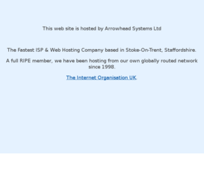 gingermike.net: site hosted by Arrowhead Systems Ltd. ISP & Web Hosting Company www.theinternet.org.uk
Arrowhead Systems, specialists for Business Class Email, Networked IT Services and Secure Advanced Hosting.