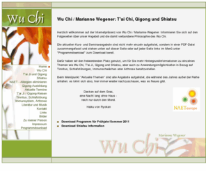 wu-chi.net: *Wu Chi* Marianne Wegener
Marianne Wegener, Taiji/Qigong/Shiatsu