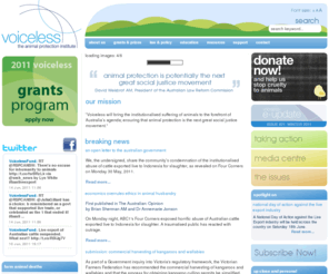 voiceless.org.au: voiceless: the animal protection institute - Home
Voiceless envisions a world in which animals are treated with compassion and respect