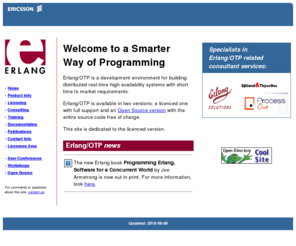 erlang.se: Home of Erlang/OTP
