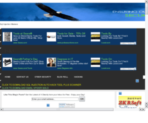 sql-injection.net: SQL INJECTION TUTORIALS WORLD
SQL INJECTION TUTORIALS, HACKING, CRACKING, SQL INJECTION SCANNERS, SQL INJECTION ATTACKS, SQL INJECTION SCRIPTS, SQL INJECTION, SQLI