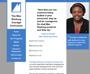 maxcourage.info: The Max Warburg Courage Curriculum, Inc.
The Max Warburg Courage Curriculum, Inc.