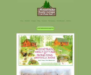 moosetrackscottages.net: Maine Vacation Accommodations, Lodging, Moose Tracks Family Cottages, Greenville, Maine
Relax on an unstructured vacation where the accommodations are comfortable and affordable and you can canoe or kayak with no addition charge.
