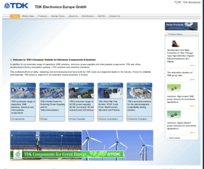 mytdk.biz: TDK Electronic Components Europe - EMC Components, Ceramic Capacitors, Transformers, RF Components, Ferrite,
TDK Electronic Components Europe - EMC Components, Ceramic Capacitors, Transformers, RF Components, Ferrite,