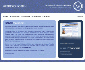 webdesign-otten.de: 
Ihr Partner bei der Realisierung von Websites, E-Shops und Internet-Lösungen, mit denen Sie punkten - professionell und preiswert.