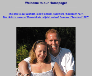 holger-schulze.net: Maren & Holger's wedding pages
